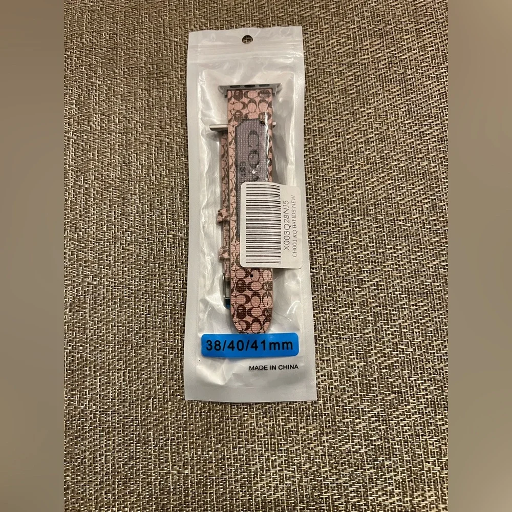 New! Designer inspired‎ Apple Watch band. Says Coach
